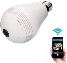 VR CamCâmera Lampada Wi-Fi Panorâmica LED 360 - Imagem 4